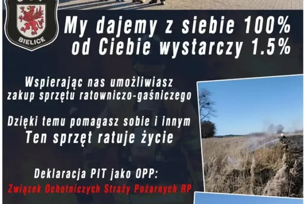 Pożar ścierniska w Bielicach: OSP w akcji