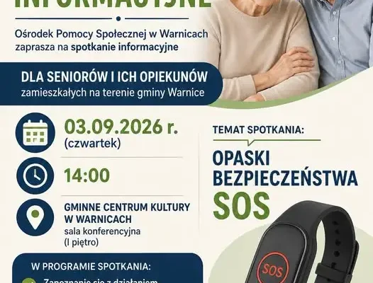 Seniorzy z Warnic poznają opaski bezpieczeństwa SOS