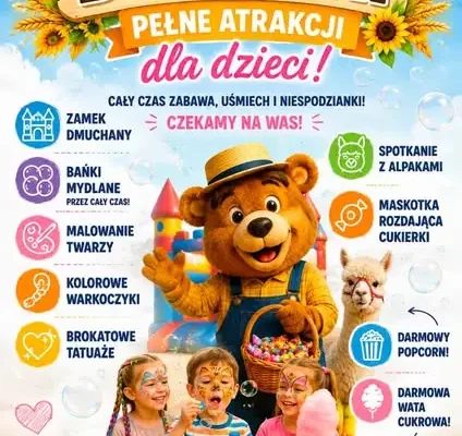 Dożynki 2026 już jutro w Parku im. Jana Pawła II – atrakcje dla całych rodzin