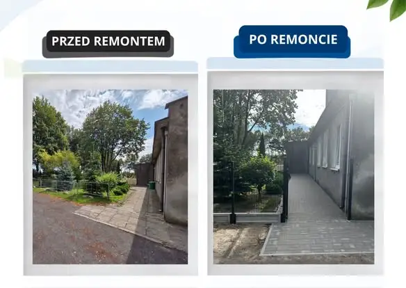 Nowe ogrodzenie, chodnik i remont schodów przy szkole w Starym Przylepie