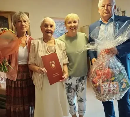 93. urodziny Pani Janiny Pleszak z Kłodzina – wójt złożył życzenia