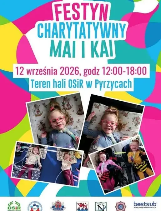 Festyn Charytatywny dla Mai i Kai w Pyrzycach – 12 września