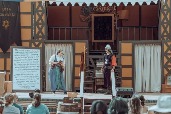 „Poprawiny” na podwórku przy Mickiewicza 1 – teatr w plenerze w Lipianach