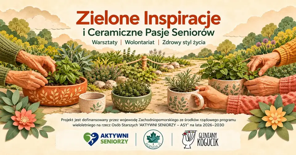 Przelewice: nowy projekt dla seniorów – warsztaty ceramiczne i Ogród Zielny
