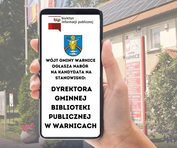 Warnice: nabór na dyrektora Gminnej Biblioteki Publicznej